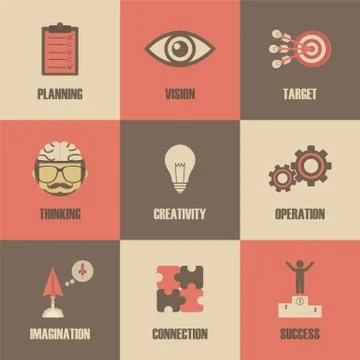 Thinking concept Illustrazione stock