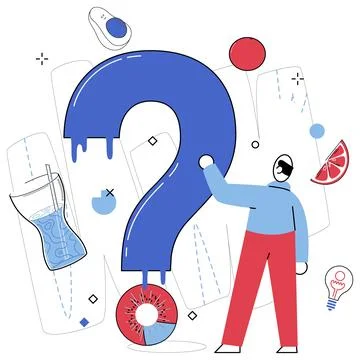 Thinking. Creative brainstorming is playground where ideas frolic in garden.. Stock Illustration