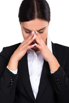 Thinking face expression Stock Photos