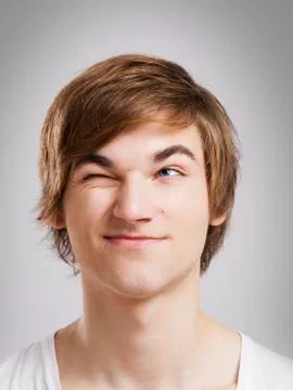 Thinking face Stock Photos