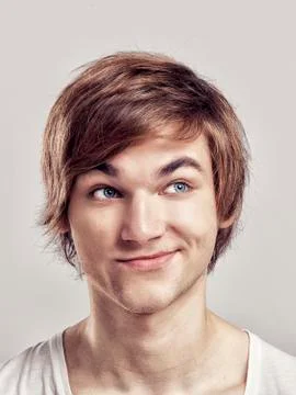 Thinking face Stock Photos