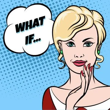 The Thinking Girl Stock Illustration