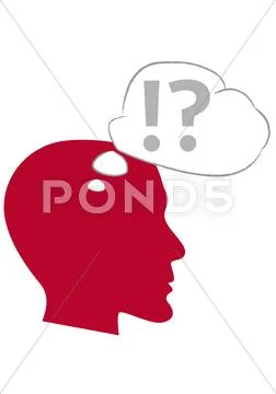 Thinking Head Stock Illustration