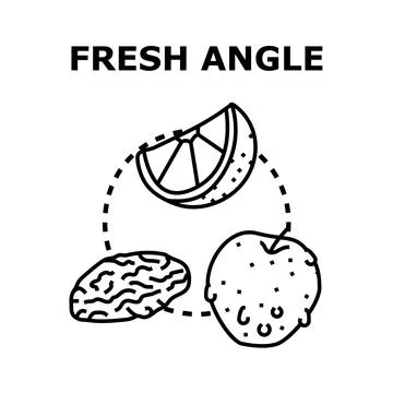 Thinking on healthy eating with a fresh angle Stock Illustration
