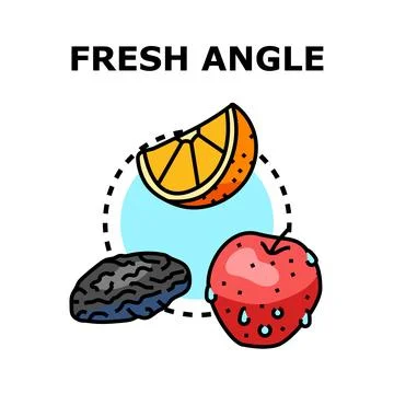 Thinking on healthy eating with a fresh angle Stock Illustration
