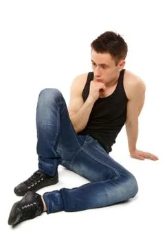 Thinking on his life Stock Photos
