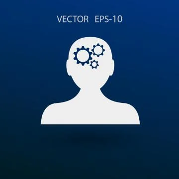 Thinking icon. vector illustration Stock Illustration