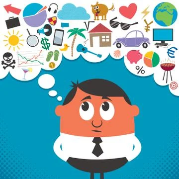 Thinking Stock Illustration