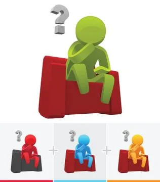 Thinking 스톡 일러스트