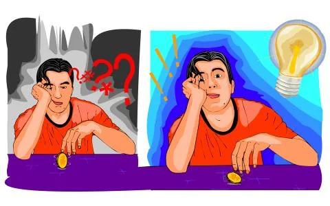 Thinking 스톡 일러스트