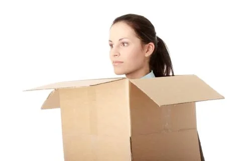 Thinking inside a box Stock Photos