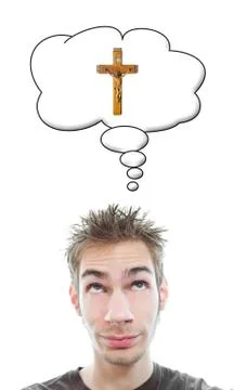 Thinking of jesus Stock Photos