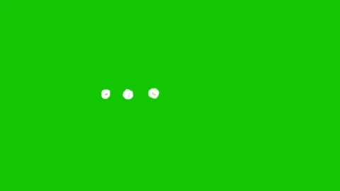 Thinking Loading Animation Green Screen Loop Stock Footage 340177244