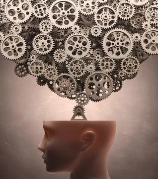 Thinking Machine Stock Illustration