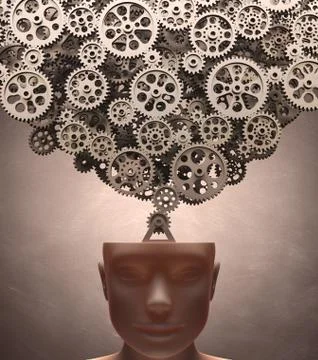 Thinking Machine Stock Illustration