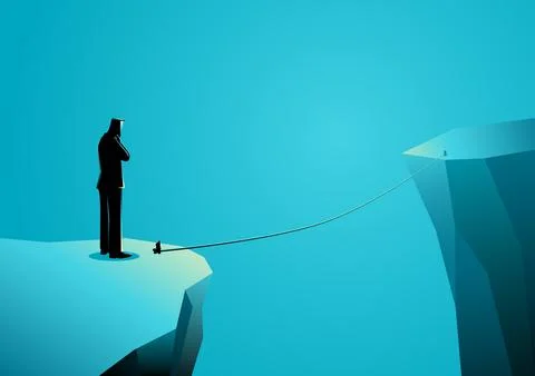 Thinking before making a decision Stock Illustration