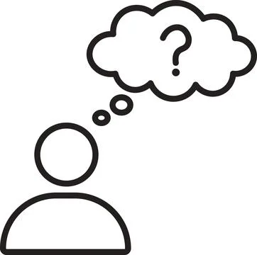 Thinking man icon Stock Illustration