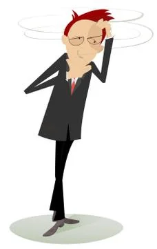 Thinking man Stock Illustration