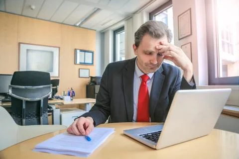 Thinking man Stock Photos