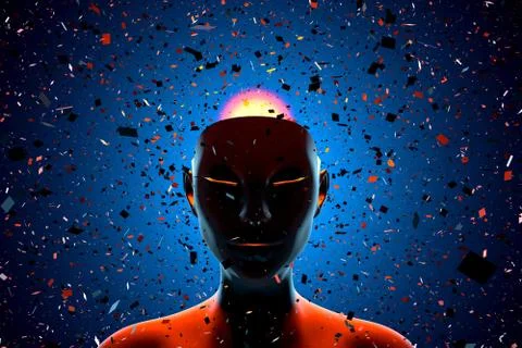 The thinking mind Stock Illustration