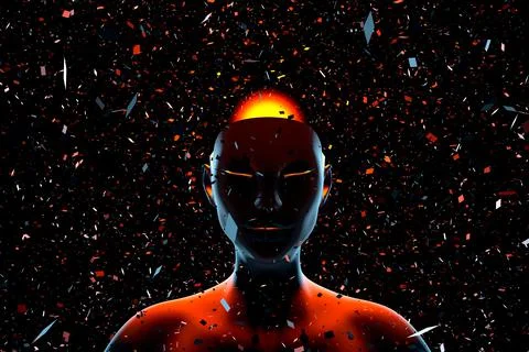 The thinking mind Stock Illustration