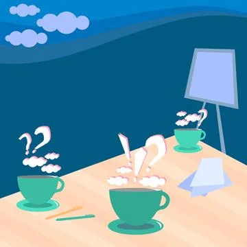 Thinking New Bright Ideas, Renewing Creativity Inspiration, Fresh Opportunity 스톡 일러스트