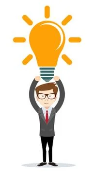 Thinking or problem solving business concept Illustrazione stock