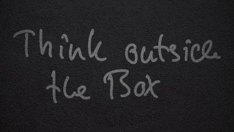 Thinking out of the Box Stock Footage 77325486