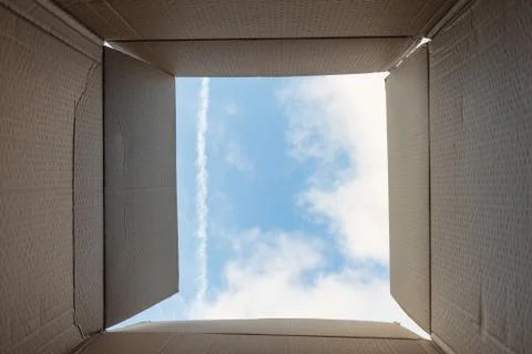Thinking out of box or freedom concept. Creativity or thinking outside the bo Stock Photos