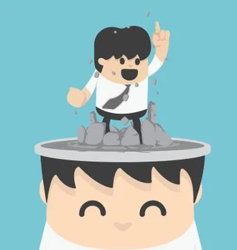 Thinking out Stock Illustration