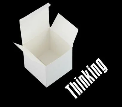 Thinking outside the box Stock Photos