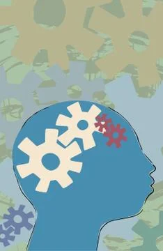 Thinking Person 스톡 일러스트