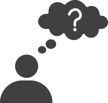 Thinking person Stockillustratie