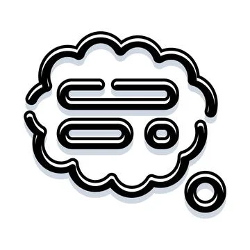 Thinking process generating creative ideas and solutions イラスト素材