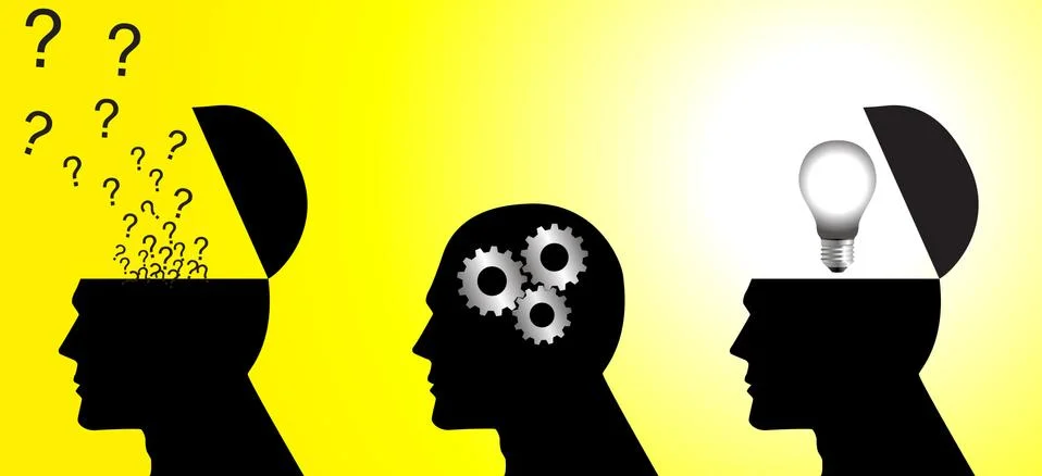 Thinking Process Stock Illustration