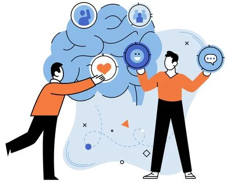 Thinking process. Inspirational ideas are building blocks innovative thinki.. 스톡 일러스트