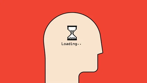 Thinking process minimalistic looped animation Stock Footage 158007785