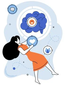 Thinking process. Strategic management guides mind through labyrinth develo.. イラスト素材