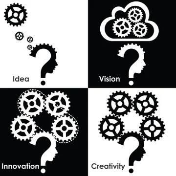 Thinking process for successful business Stockillustratie