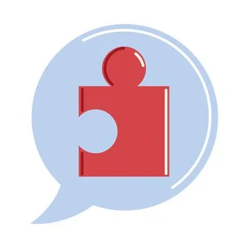 Thinking puzzle piece 스톡 일러스트