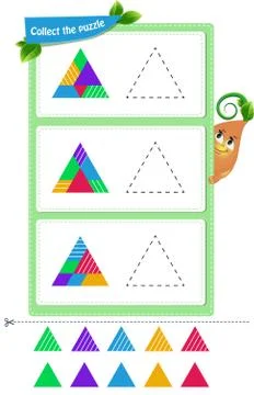 Thinking Puzzles mental rotation Stock Illustration