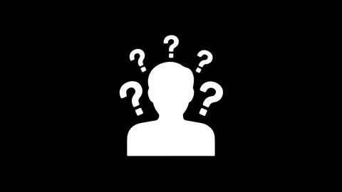 Thinking questions problem solving animation Stock Footage 330538924