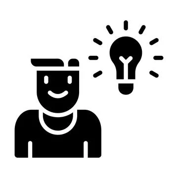 Thinking Vector Icon Design Illustration イラスト素材