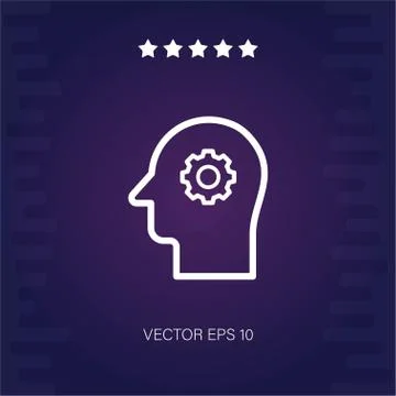 Thinking vector icon Stock Illustration