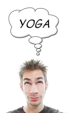Thinking yoga Stock Illustration