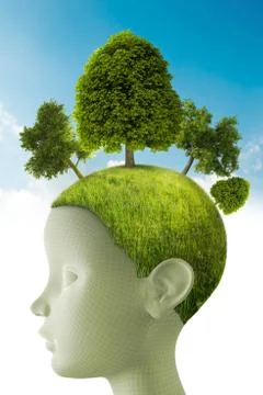 Thinks green Stock Illustration
