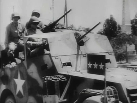 The Third Army fought during the Second World War in France under the Stock Footage 75184390