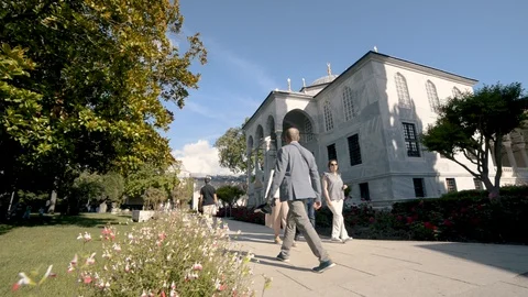 Third Courtyard Of Topkapi Palace, Istanbul, Turkey Stock Footage 90434934