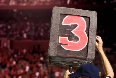 Third Down Sign Stock Photos