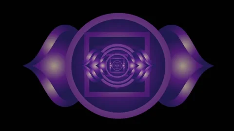Third Eye chakra bass blast animation Stock Footage 142416524